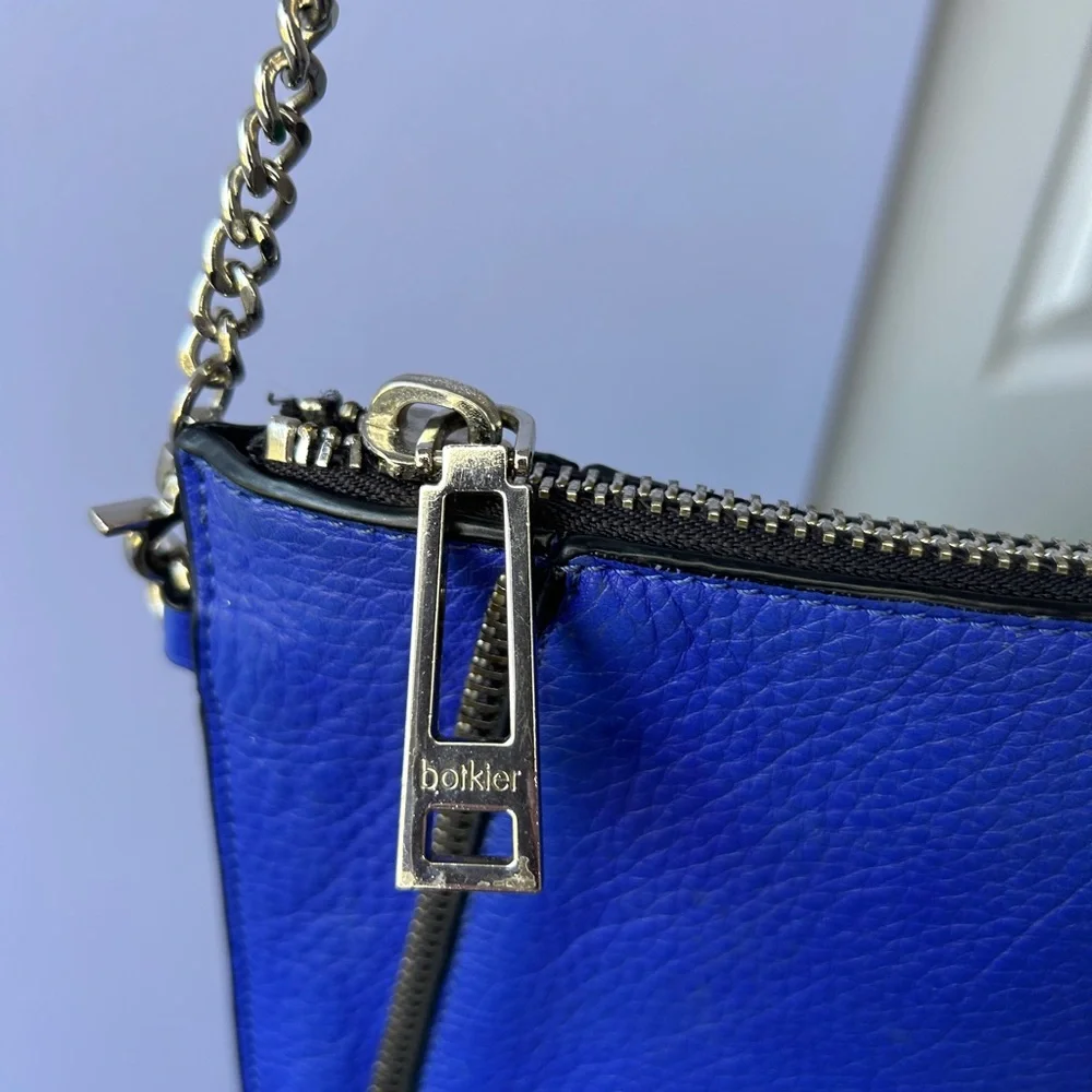 Botkier New York Royal Blue Pebbled Leather Crossbody Bag